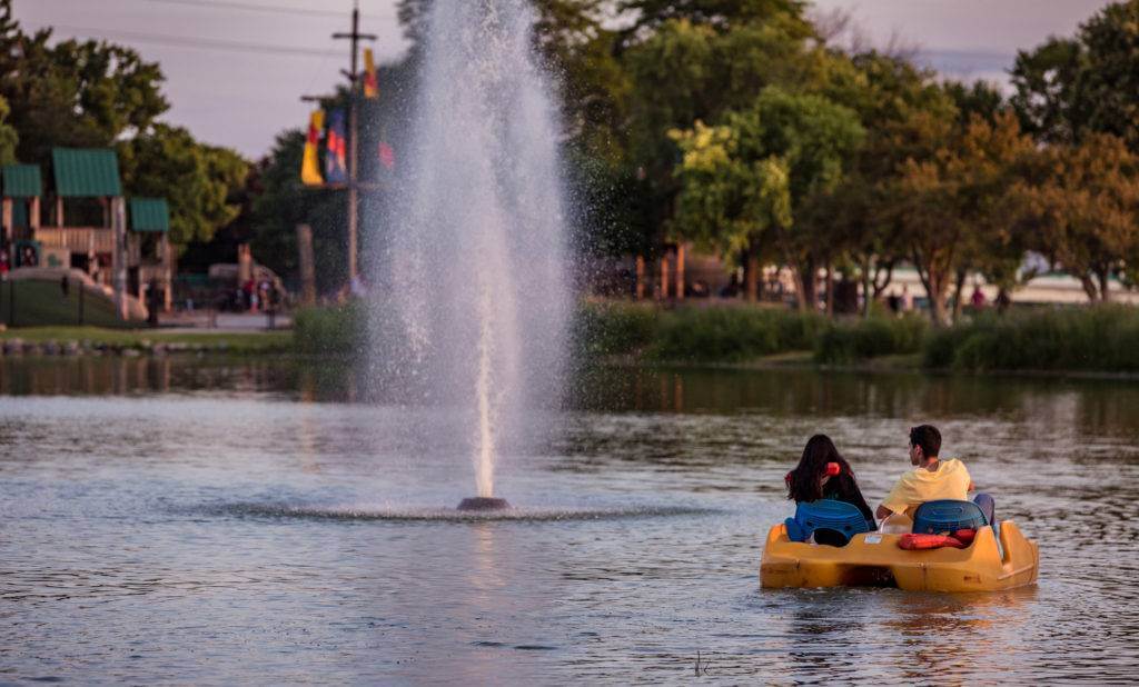 Riverside Park is True Gem Paddle boat at Riverside Park
