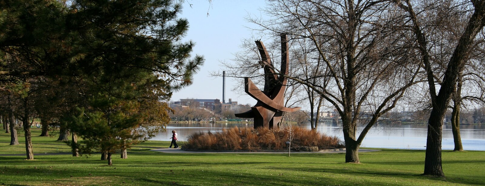 Plan Your Trip Outdoor public art in Beloit along the Rock River.