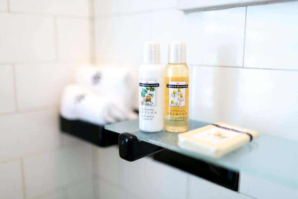 Bed & Breakfast Each suite has its own private bath featuring luxury toiletries and products.